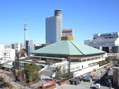 Outside of venue in Tokyo